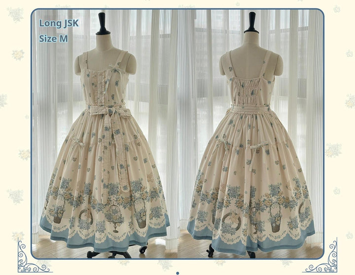 DreamWhale~Floral and Bird Series~Classic Lolita JSK Suit Floral Print Dress 40910:679548