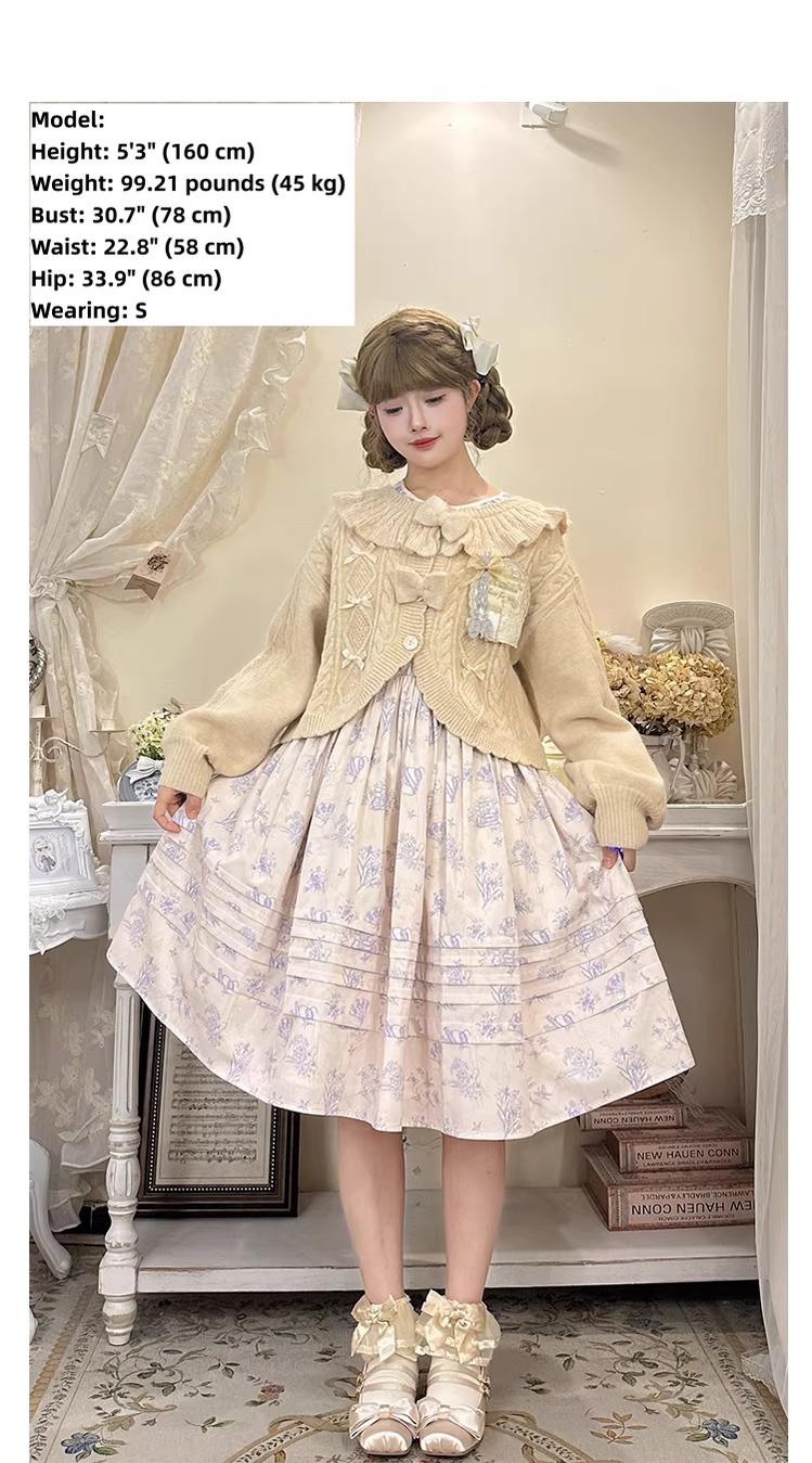 Napoleon Pastry - Sweet Lolita Cardigan, Detachable Bows