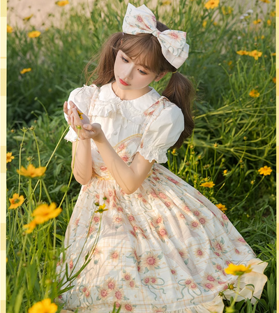 GD Lolita~Sun Flower Story~Daily Lolita Sun Flower Print JSK   