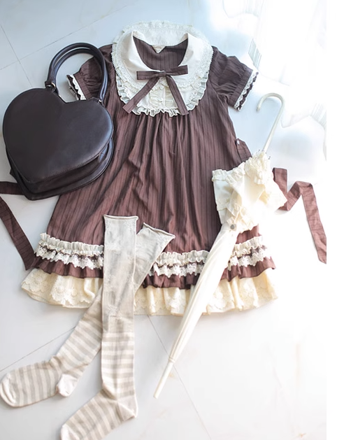 JS Lolita~The Statice of July~Sweet Lolita Dress Multicolors