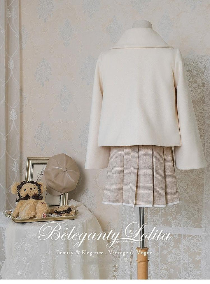 Beleganty~Annie~Retro Lolita Short Coat Woolen Bell Sleeve Outwear   