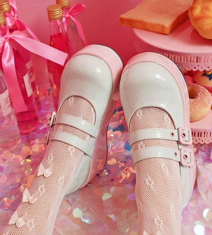 MODO~Sweet Lolita Platform Shoes Multiple Colors Elevated Shoes