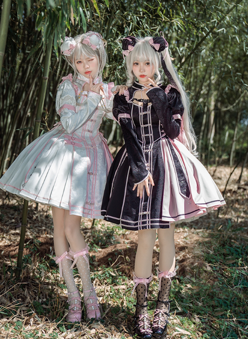Pure Tea For Dream~Sweet Lolita Platform Pearl Bow Shoes 16296:217924