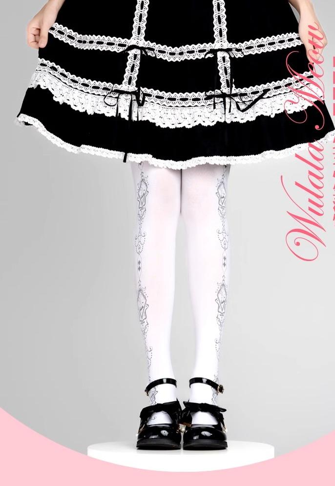 Wulala Mew~Kawaii Lolita Pantyhose Velvet Daily Pantyhose   