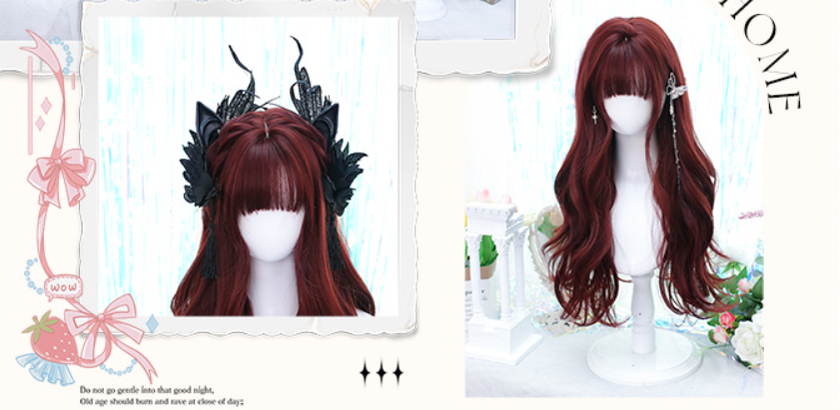 Dalao Home~Growth~Gothic Lolita Long and Curly Wig