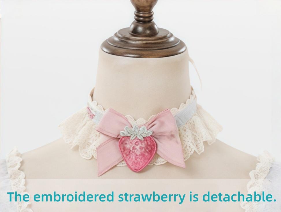 Victorian Cake - Classic Lolita OP Dress, Strawberry Cake Print (M) / L M S) 44719:819942