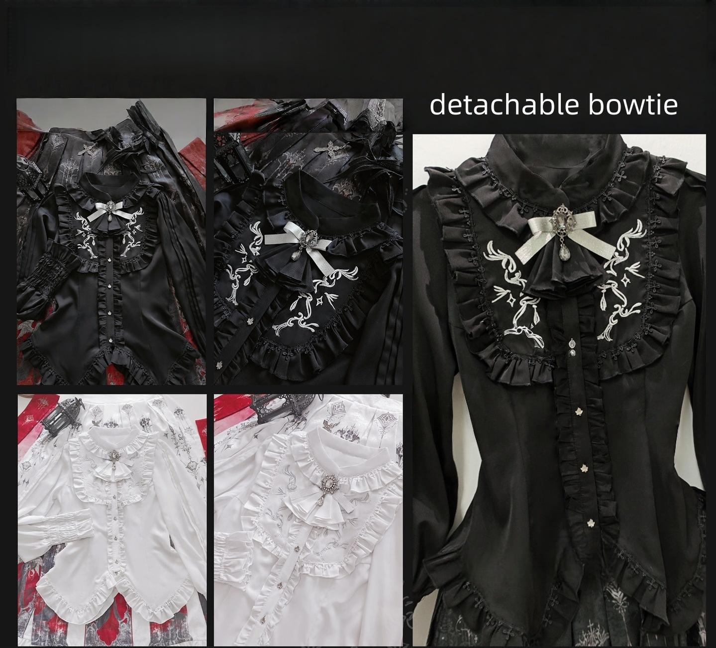 Luoluan Lolita - Fallen Angel - Printed Gothic Lolita Skirt Outfit