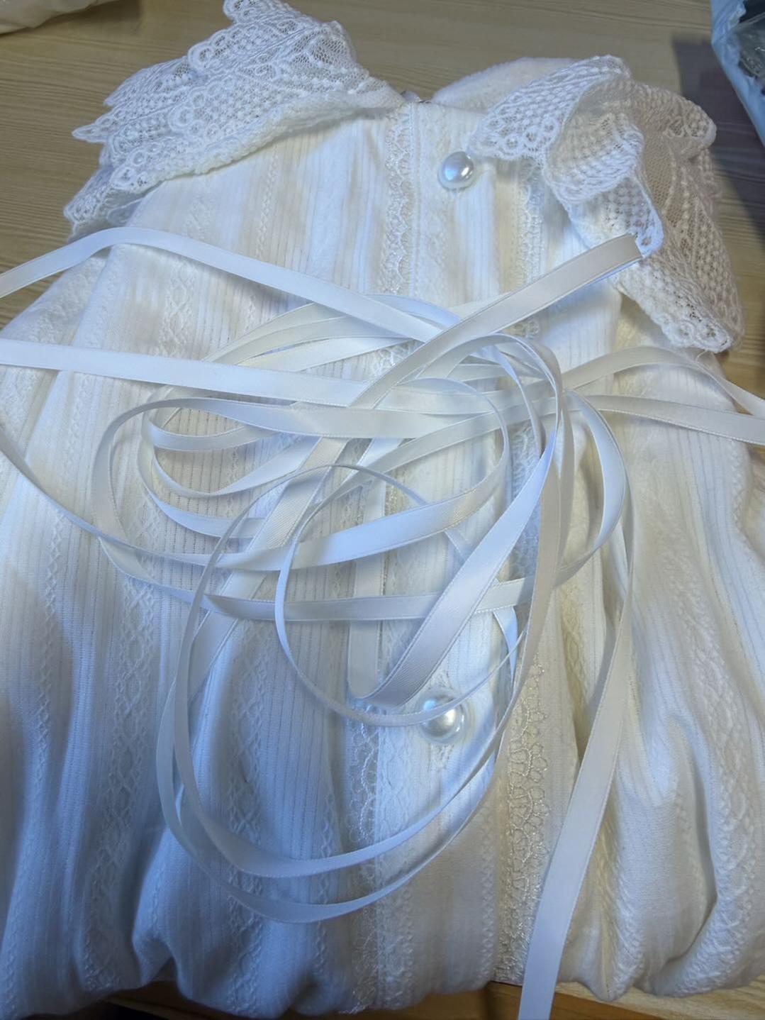 Plus Size Lolita Cotton Velvet Long Sleeve Blouse