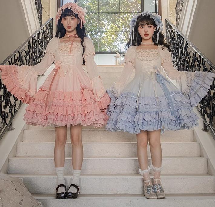 Mademoiselle Pearl~Austin in the Garden~Sweet Lolita Princess Sleeves   