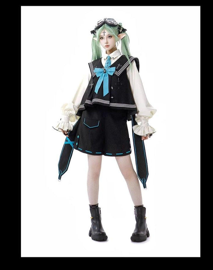 LizBird~Wizard's Guide~Ouji Lolita Suit Prince Lolita Shorts and Vest