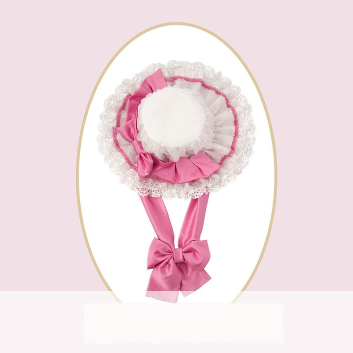 Vcastle~Love God Kitty~Sweet Lolita Dress Short Sleeve OP JSK Bonnet White Hat  