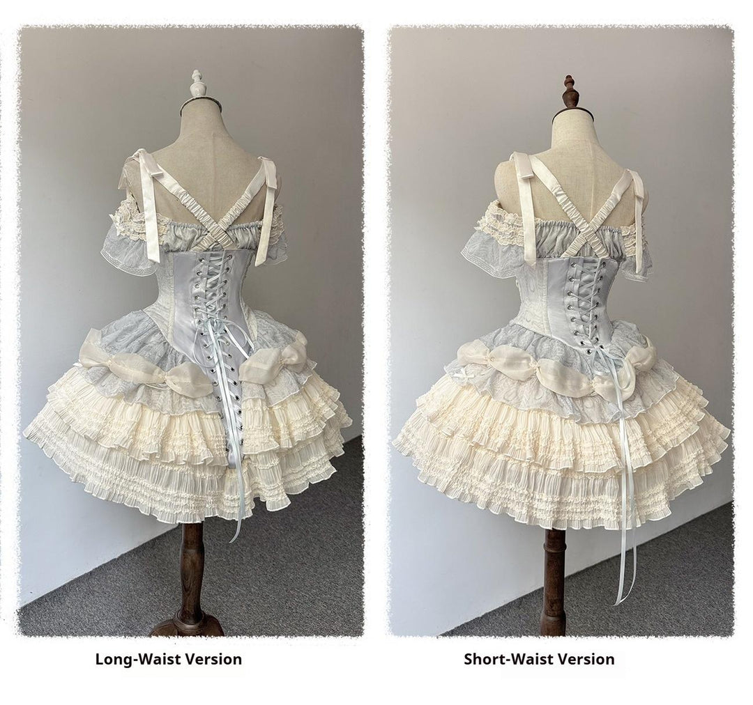 Caramel Antique~Yuyan~Ballet-style Sweet Lolita Corset JSK with Built-in Petticoat 42338:736967