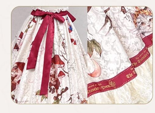 Zhijinyuan~Vintage Lolita Slim Corset Skirt   