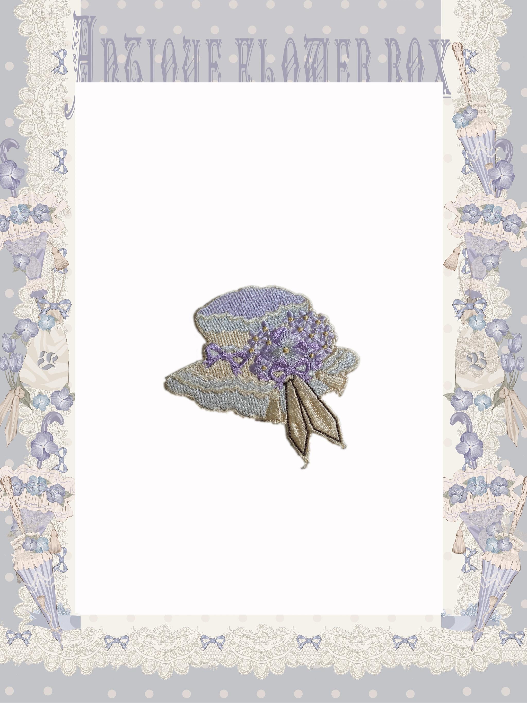 NanShengGe - Purple Memoirs - Floral Themed Classic Lolita Accessory Brooch 1 One Size