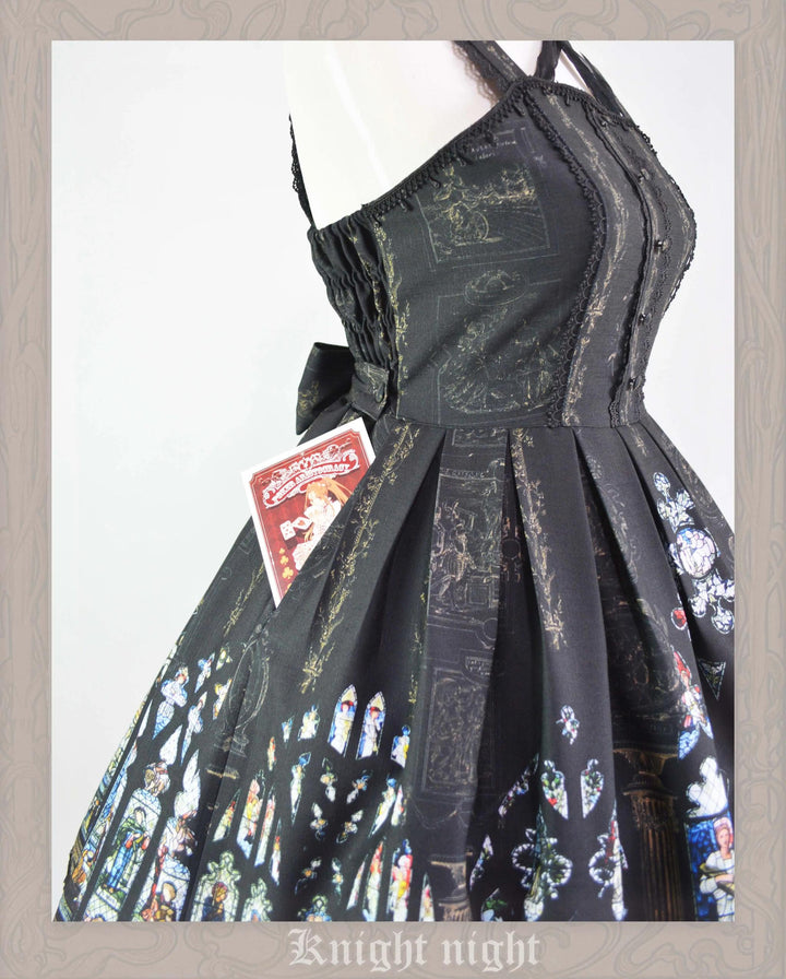 Knight Night~The Saint Priest~Vintage Lolita JSK Dress Halter Neckline   