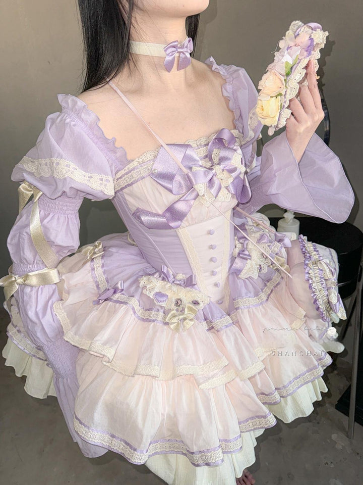 POSHEPOSE~Starlight Sparkling~Sweet Lolita Dress Gorgeous JSK Set   