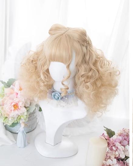 AliceGarden - To Alice - Daily Lolita Wigs Short Curly Sandy Blonde Wigs