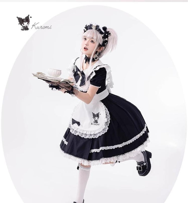 Confession Balloon~IP Collab Maid Lolita OP Dress   