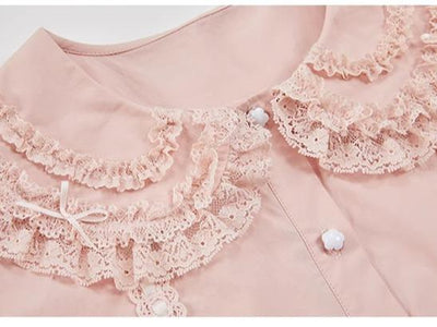 Summer Fairy~Cloud Dream~Cotton Lolita Shirt Shirt Sleeve Doll Collar Multicolors   