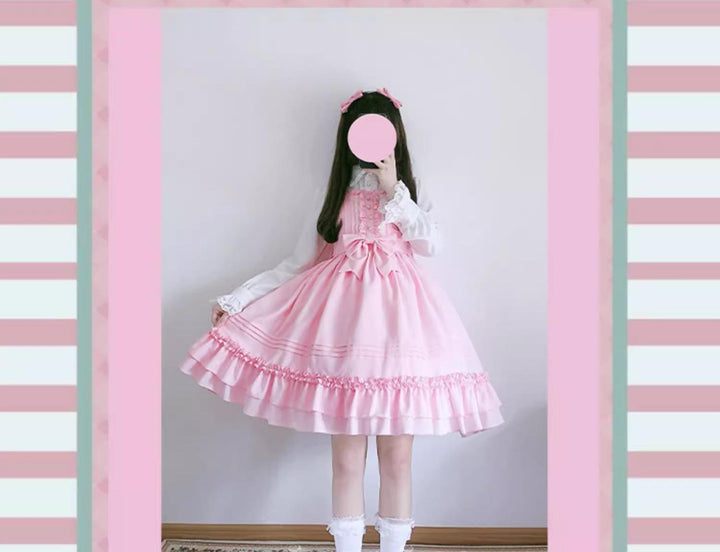 Strawberry Witch~Sweet Lolita JSK Multicolored Lolita Dress 40606:668418