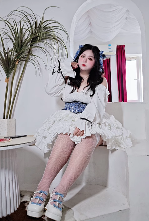 Rouroudream~Plus Size Lolita JSK Dress Set Corset Palace Lolita Princess Dress 36176:515374