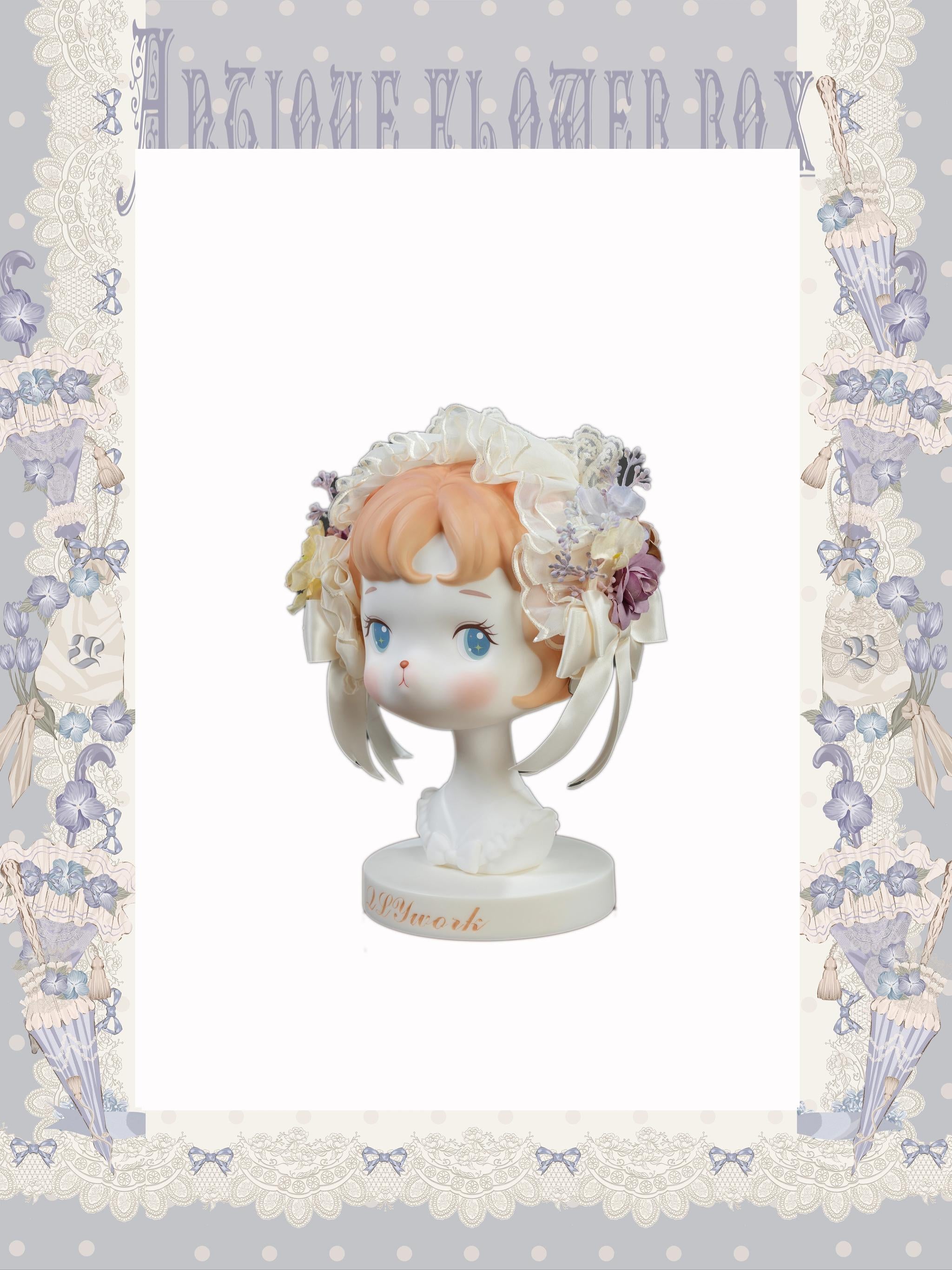 NanShengGe - Purple Memoirs - Floral Themed Classic Lolita Accessory Headband 1 One Size