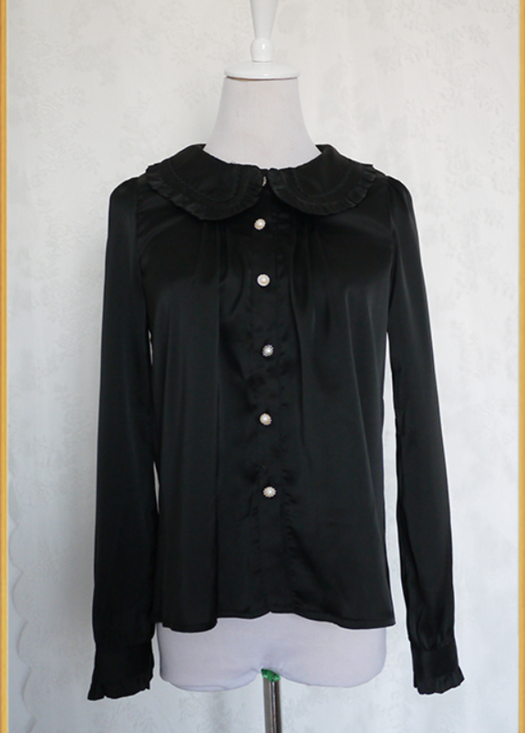 Chess Story~The Queen of Hearts~Daily Lolita Lapel Blouse   
