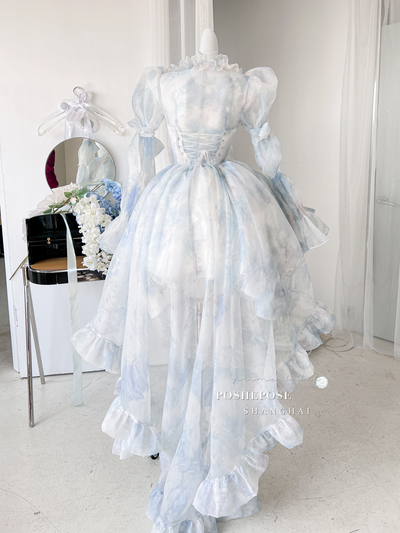 (BFM)PoshePose~Elegant Lolita JSK Dress Princess Dress XS Mid-length Shawl 