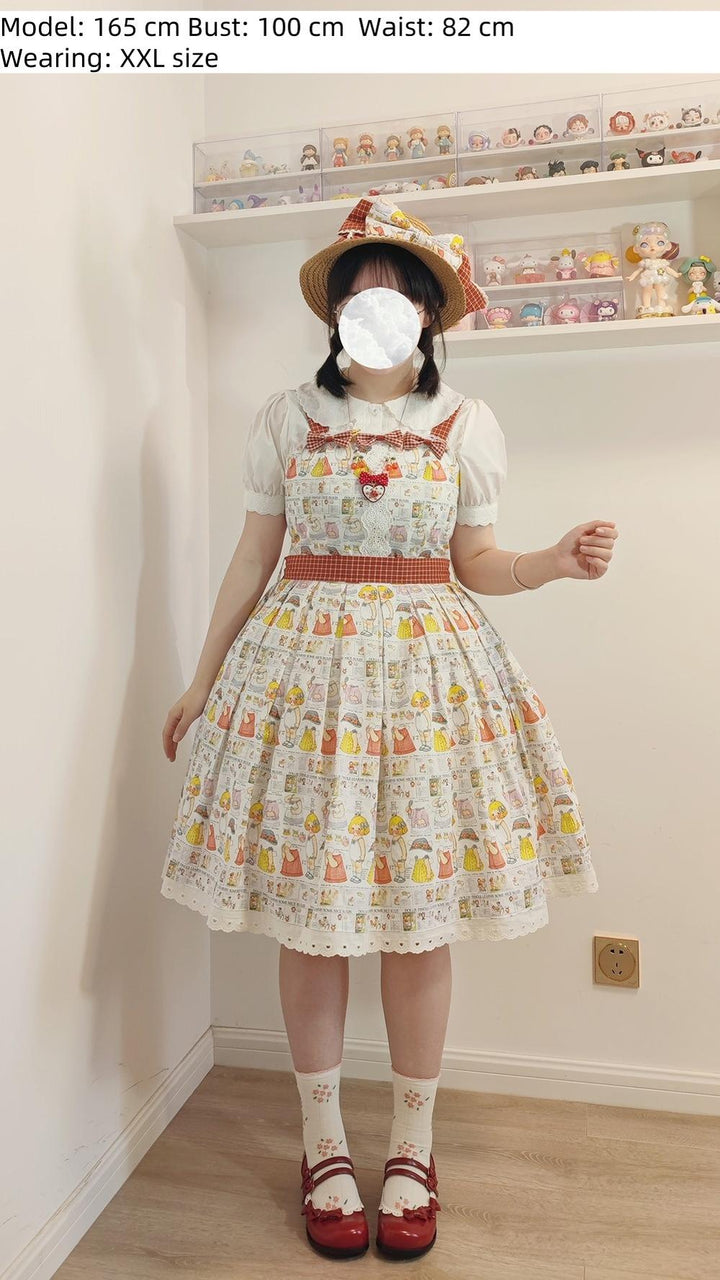 Miss Cube~Dress Up Dolls~Summer Kawaii Lolita JSK Dress Customized Size 42134:727977