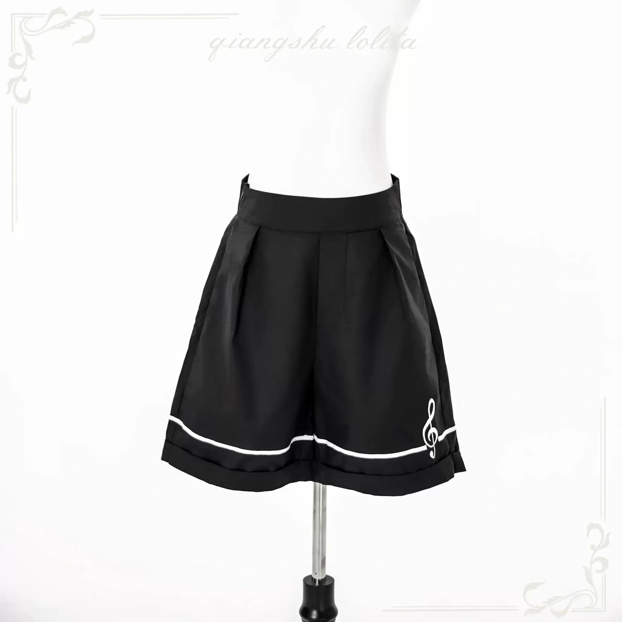 Silent Melody - Ouji Lolita Chiffon Blouse or Musical Note Embroidered Skirt (L M S) 45484:853560