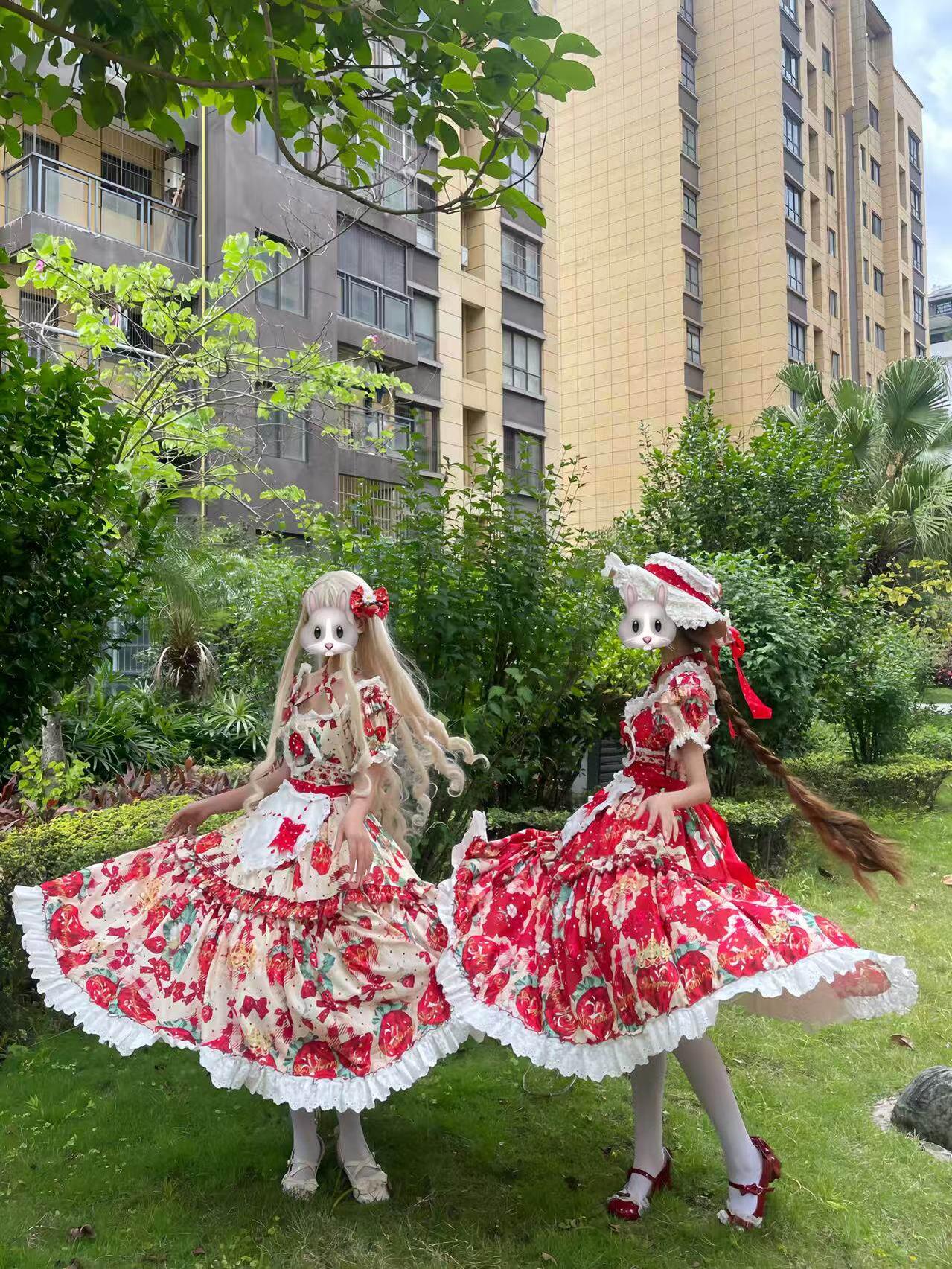Crown Strawberry - Old School Lolita Crown Strawberry Printed OP Dress