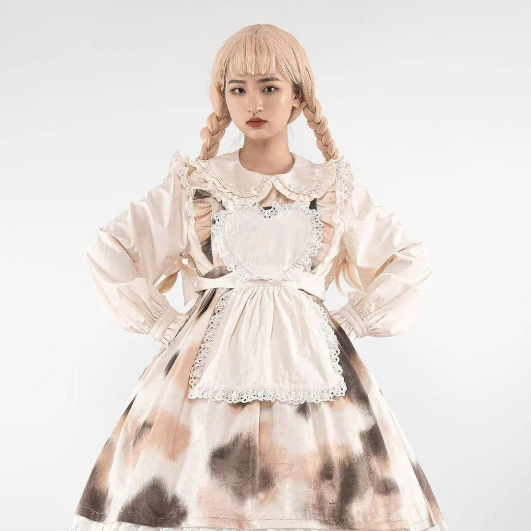 MIST~Sweet Lolita Blouse Doll Collar Lolita Shirt With Bubble Sleeve   