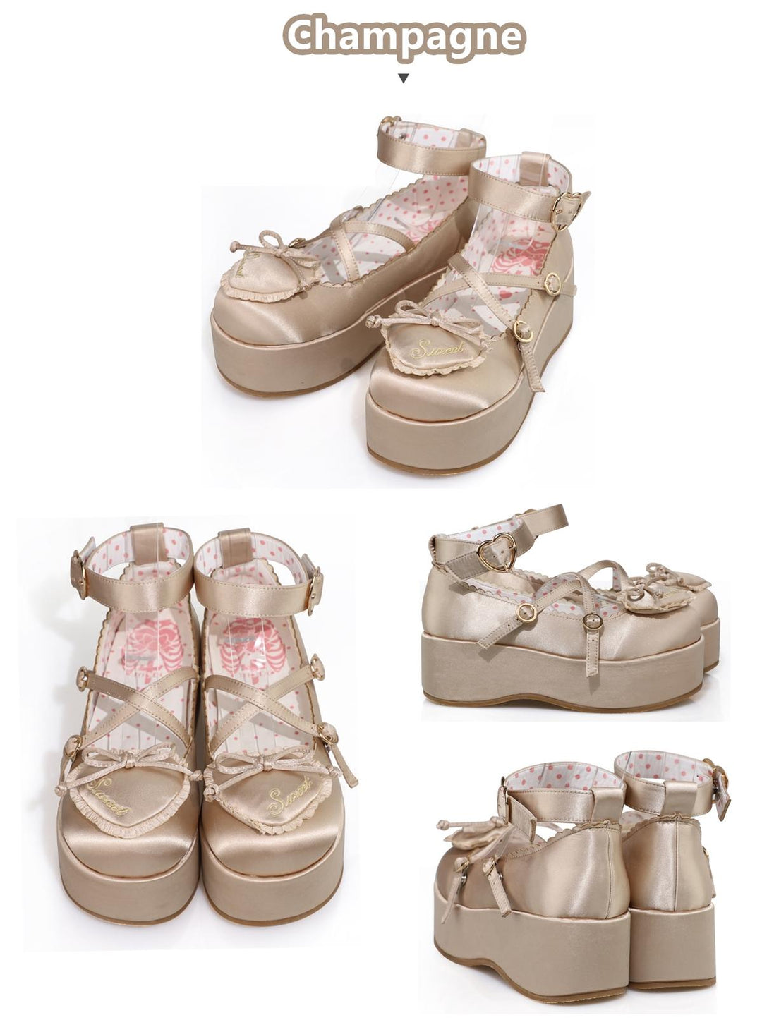 MODO~Deep Sleep Dream~Kawaii Lolita Shoes Muffin Platform Round Toe