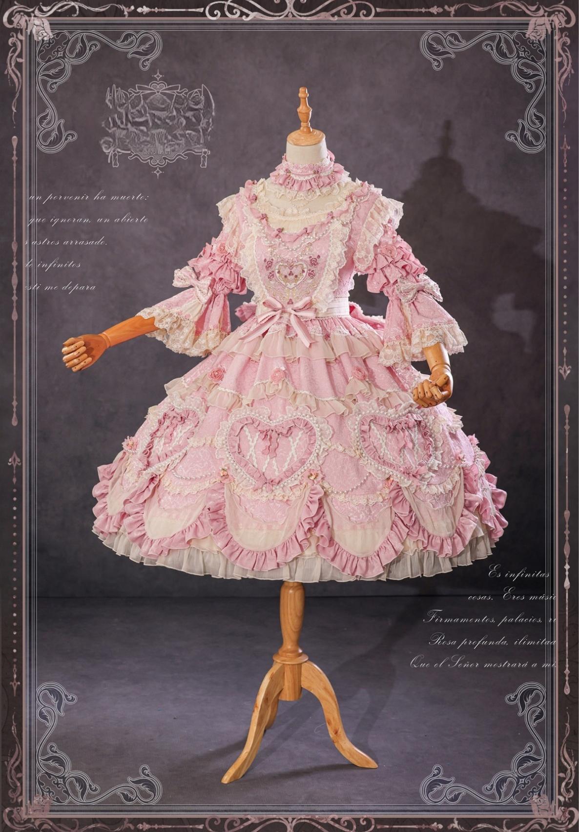 Bramble Rose - Antique Cake - Vintage Lolita OP Princess Dress Gorgeous Lolita Outfit 41536:701684