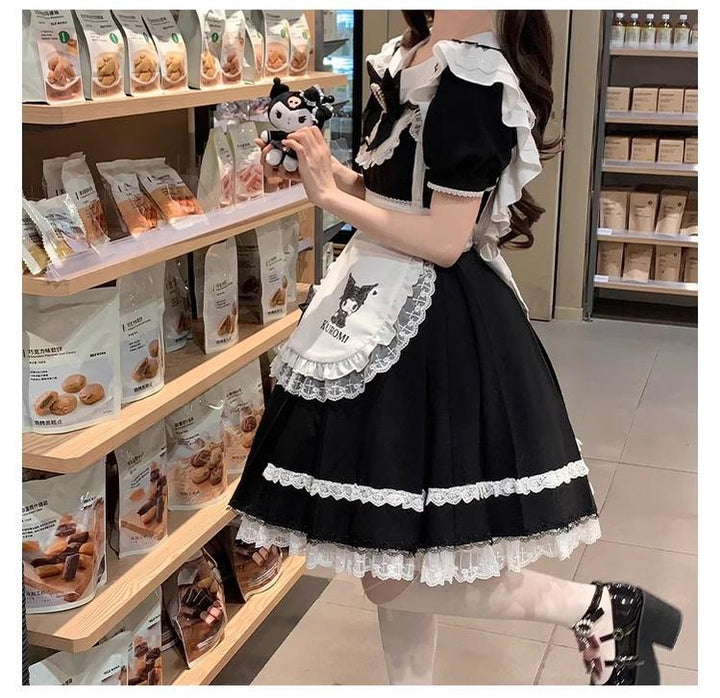 Confession Balloon~IP Collab Maid Lolita OP Dress   