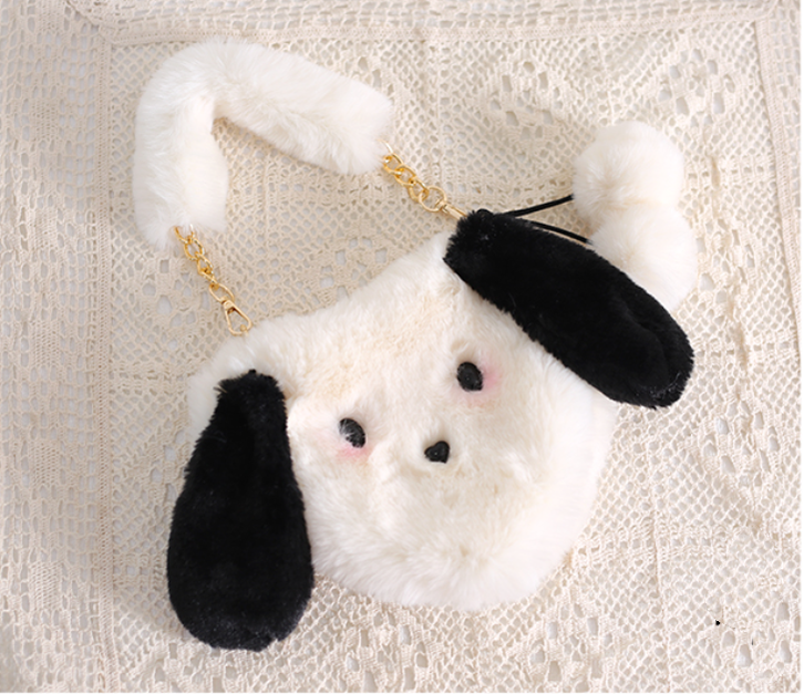 Xiaogui~Soft and Adorable Dog Bag~Sweet Lolita Pacha Dog Plush Soft Girl Handbag   