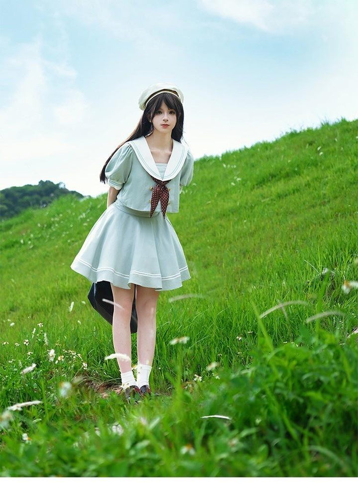 Beleganty - Sea and Wind Separate SP3.0 - Sailor Lolita Puffy Sleeve Blouse