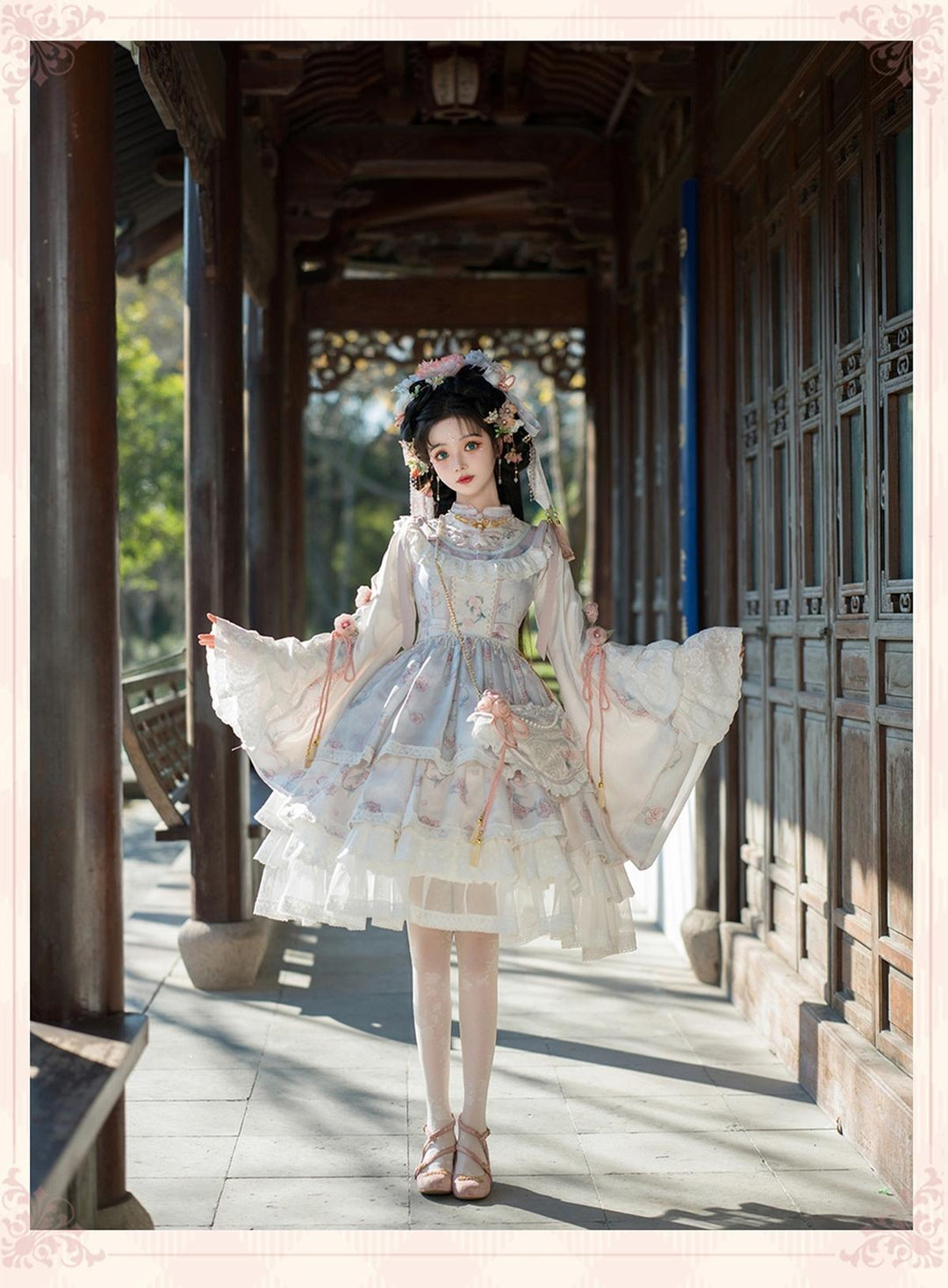 Bramble Rose~Exquisite Luo Shen~Qi Lolita OP Dress Chinese Style Lolita JSK