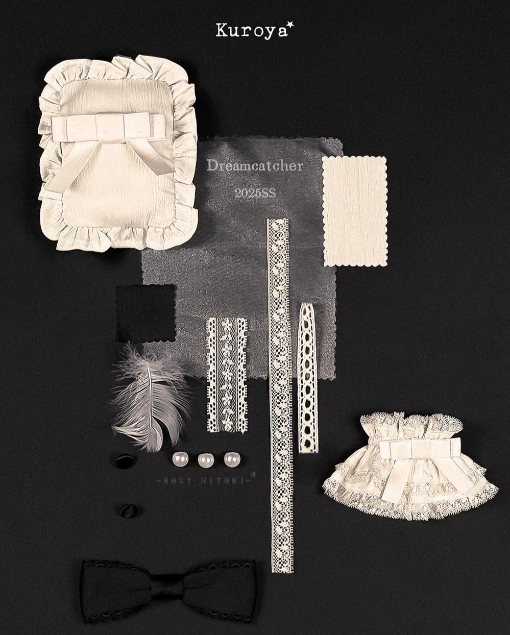 Kuroya~Dreamcatcher~Twin Lolita OP Set Bunny & Kitty Inspired Dress Suit 42987:761225