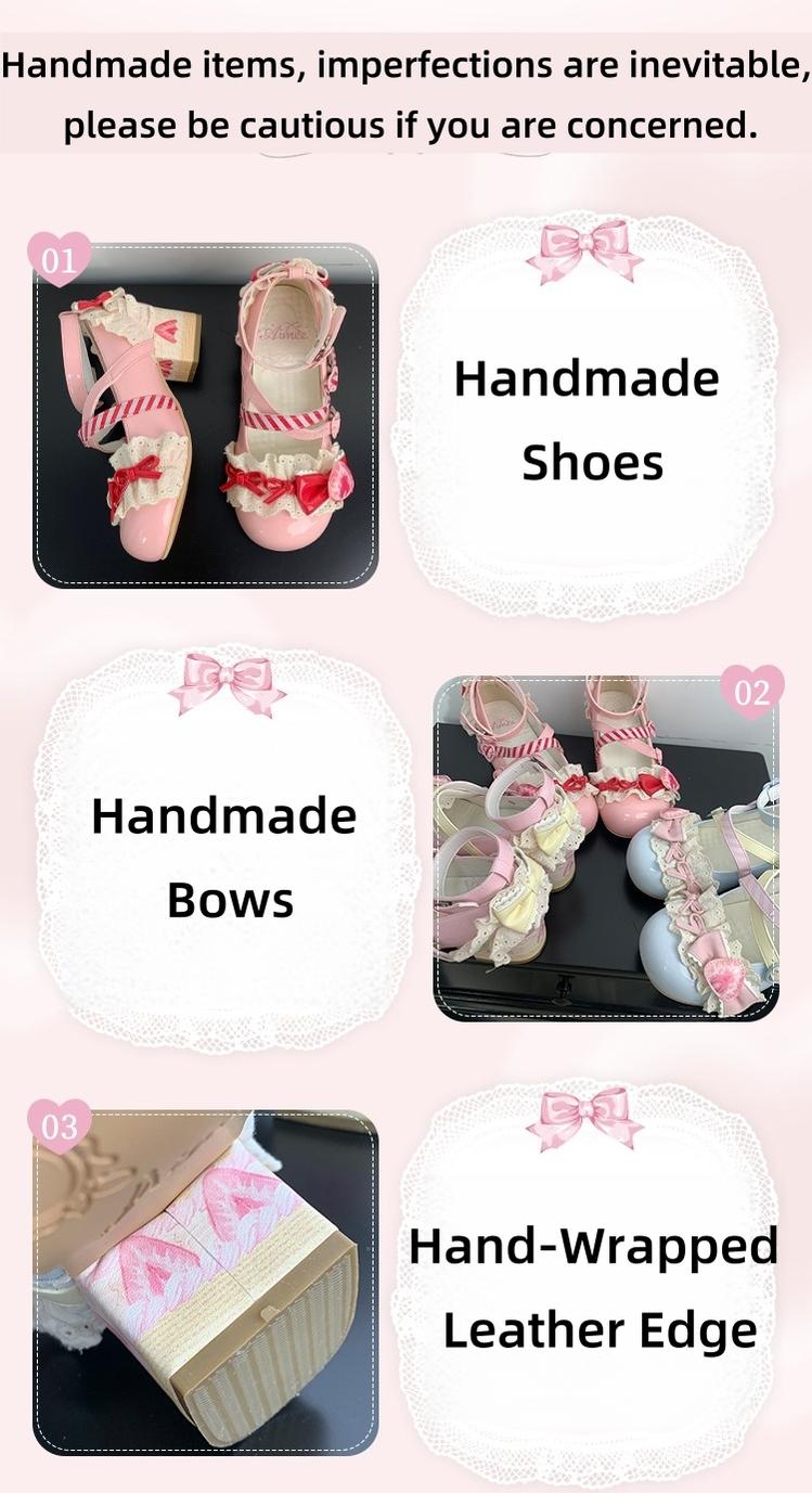 Aimee - Strawberry Limited 2.0 - Sweet Lolita Mary Jane Heel Shoes 43421:776169