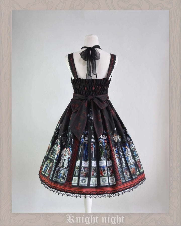 Knight Night~The Saint Priest~Vintage Lolita JSK Dress Halter Neckline   