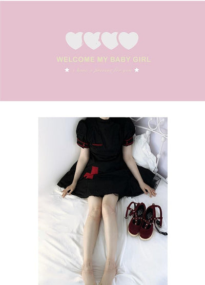 Roji Roji~Sweet Lolita Pantyhose Joint Print Light Stockings Summer   