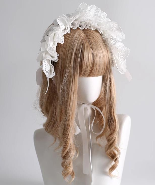 Xiaogui - Doll-Like Lace Lolita Hairband 40788:798155