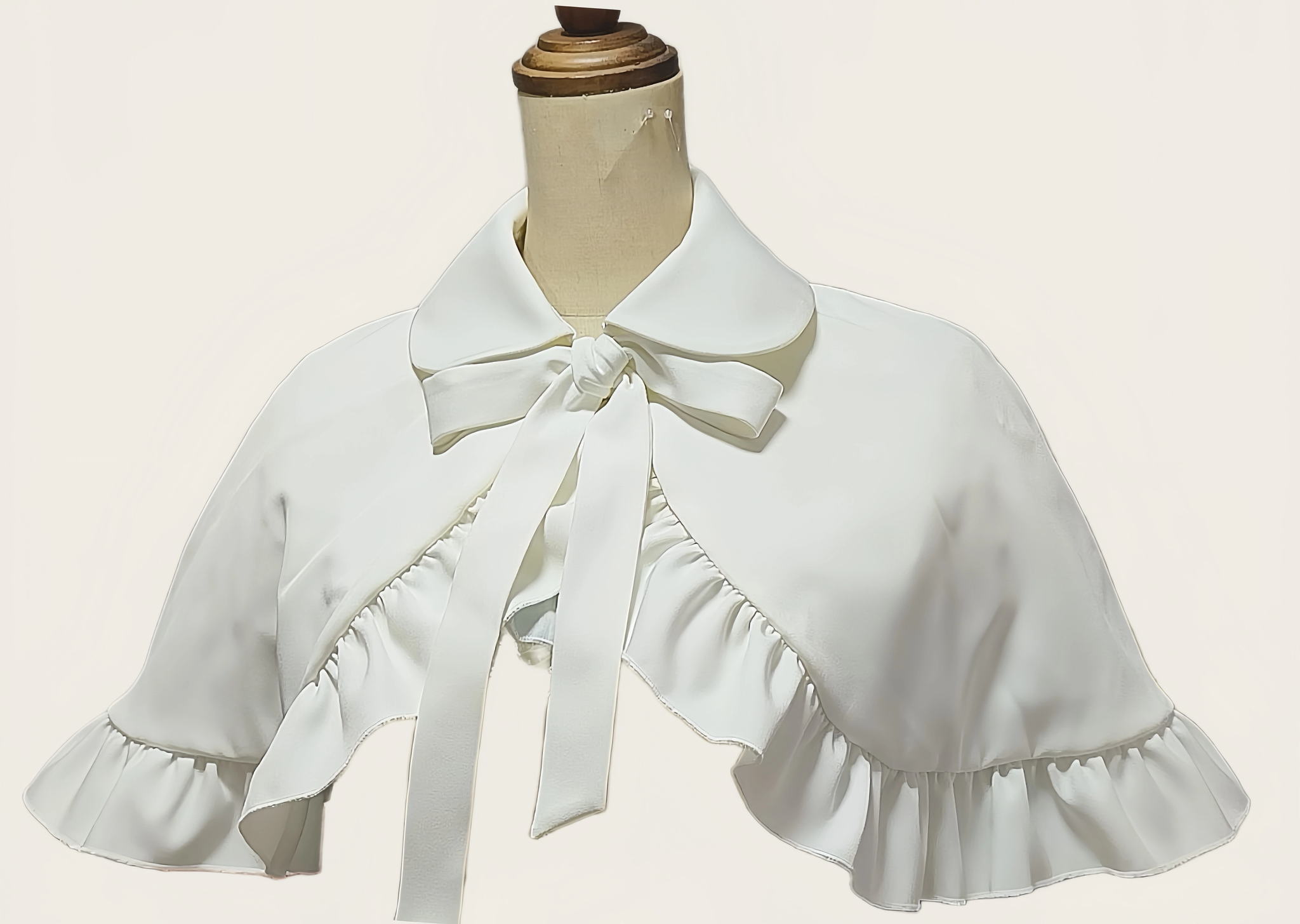 Short Gothic Lolita Cape (White) 44556:815011