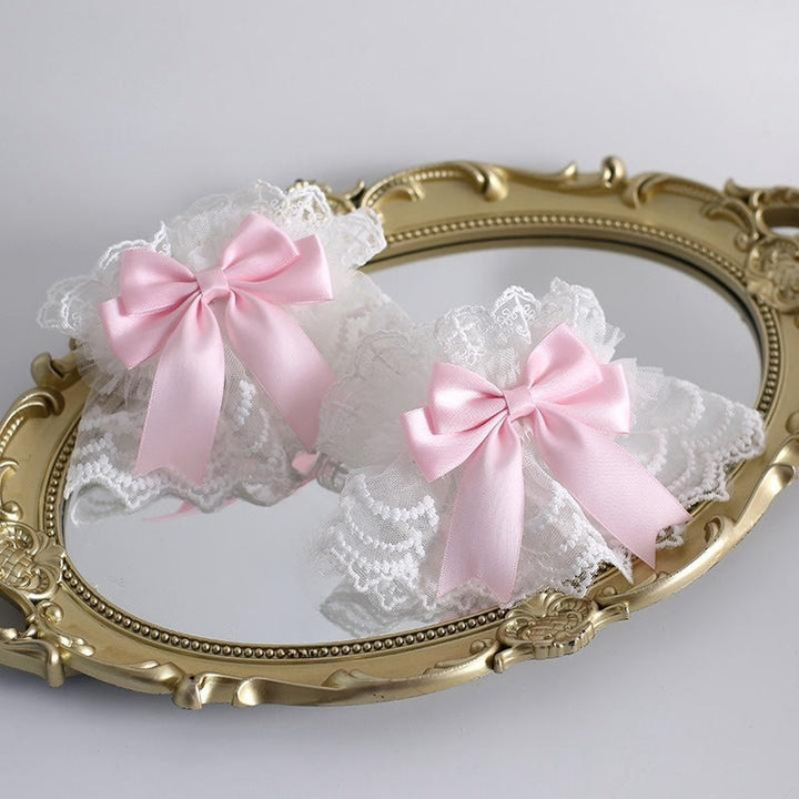 Xiaogui~Sweet Lolita Headdress Doll Lolita Accessories A pair of elastic cuffs