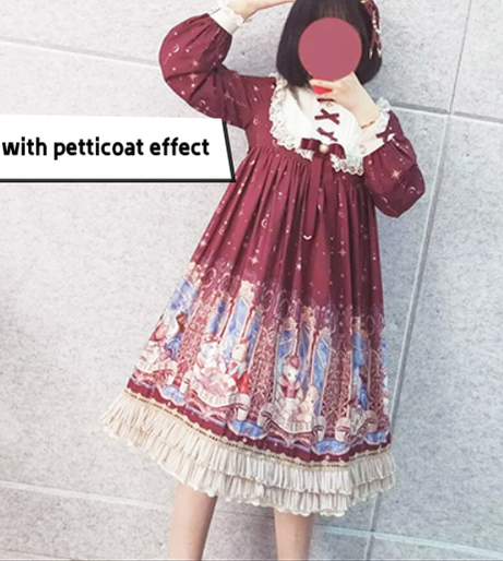 Manyiluo - Cosplay Medium-length Boneless Lolita Petticoat