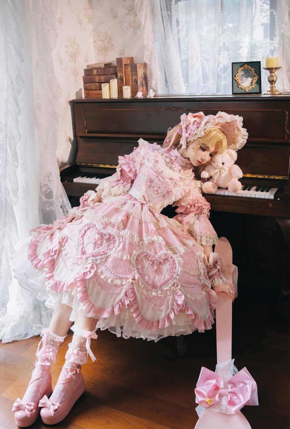 Bramble Rose - Antique Cake - Vintage Lolita OP Princess Dress Gorgeous Lolita Outfit 41536:701626