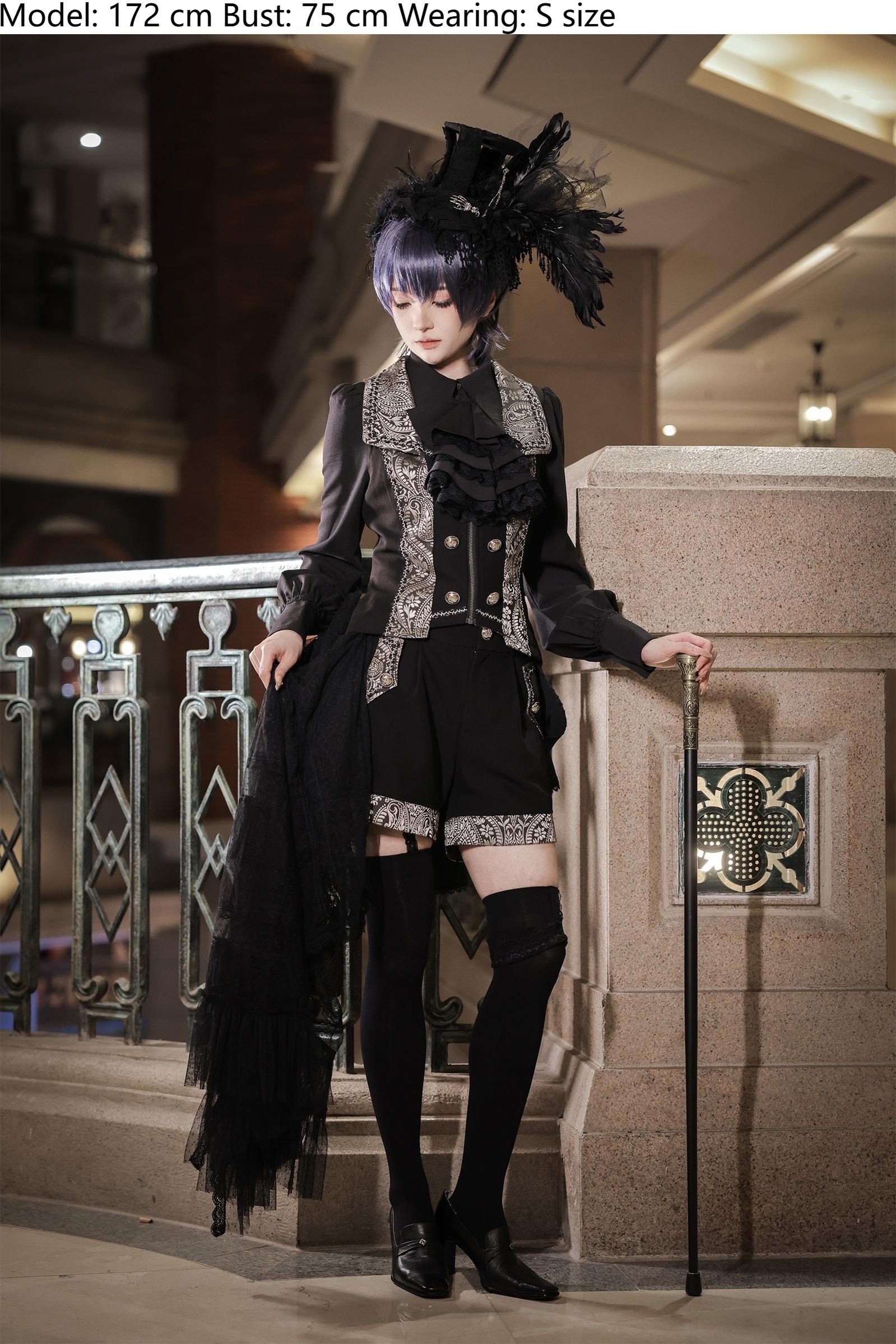 Oath of the Chapter - Ouji Lolita Suit Embroidered Prince Vest Shorts Coat 40532:662020