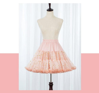 Manyiluo~Sweet Lolita Violent Petticoat Pink Boneless Pannier   
