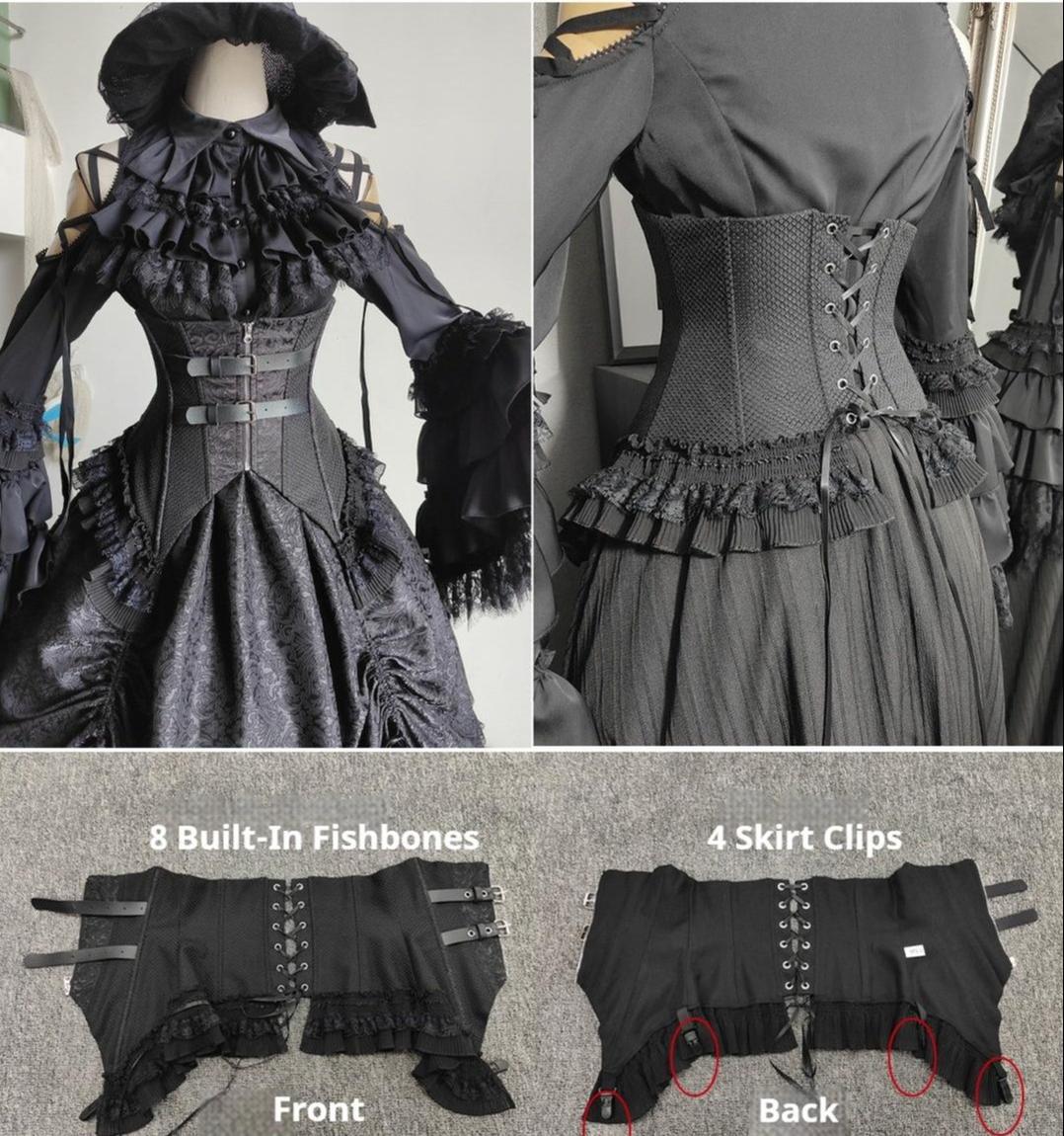 MILU ORIG~He/She is the Dragon~Ouji Lolita Shirt and Gothic Lolita Skirt Suit 42199:732960